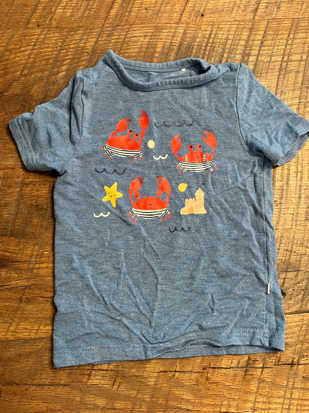 Little Sleepies Kids Crab Graphic Tee - Blue